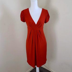 ABS Collection Empire Waist Dress Orange Small